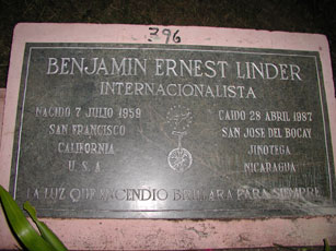 Ben Linder's grave