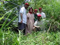 CPT delegation at fence of Camp Garcia